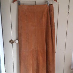 Sigrid Olsen Long Suede Skirt